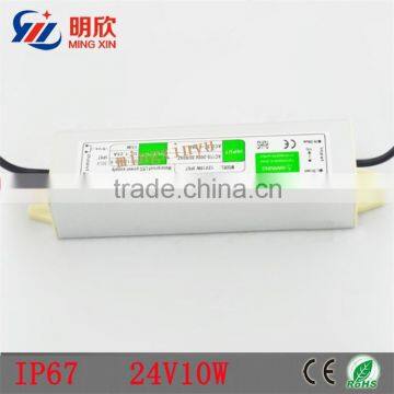 10w waterproof led driver ip67 Level waterproof power supply 230v 220v ac 24v dc transformer regulated led driver