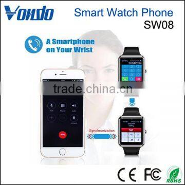Vondo SW08 1.54" Screen Sweatproof Smart Watch Phone for IPhone 5s/6/6s And 4.2 Android Or Above SmartPhones - Black photo-5