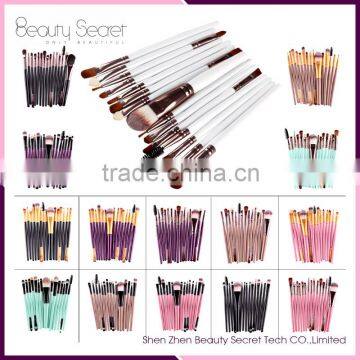 Professional Cheap Private Label Cosmetic 15pcs Makeup Brushes Sets