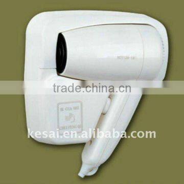 wall-mounted hotel hair dryer