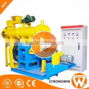 Strongwin pet food processing equipment aquatic floating fish feed bulking machine for sale