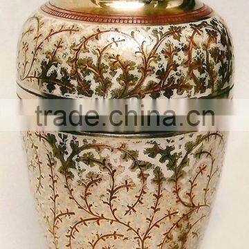 Metal Cremation Urn (Brass Urn-Funeral Urn) !