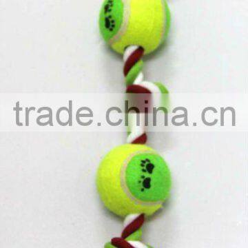 3 Knot Rope Toy With 2 Tennis Ball, MARTHE