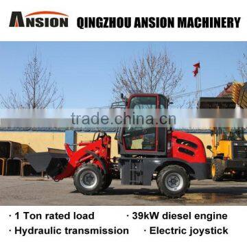 1 Ton Articulated Mini Loader for Sale With Hydraulic Transmission and Electric Joystick photo-2