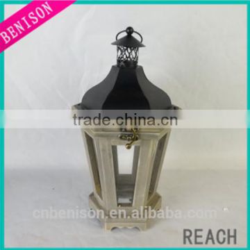 High quality French Country Chic Large Classic Lamp Post Design Nautical Wooden Lantern WEDDING Table Centerpiece