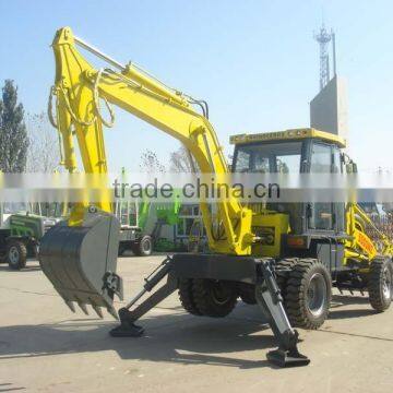 2015 Good Performance Very Cheap 5000wz Mini Wheel Backhoe Loader , Small Backhoe Loader for Sale 2015 Good Performence! photo-2