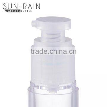 Professional Spring Outside Empty Silver Cosmetic Plastic Airless Bottle 50ml photo-5
