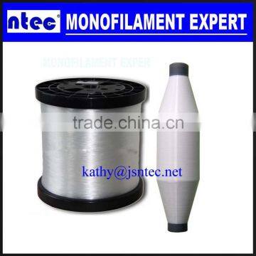 polyester monofilament yarn 80D raw white semi dull