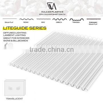Translucent Polycarbonate Corrugated LED MINI Sheet (LiteGuide MINI) photo-4