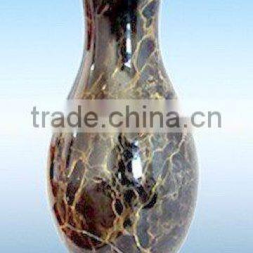 NATURAL BLACK AND GOLD MARBLE FLOWER VASES photo-4