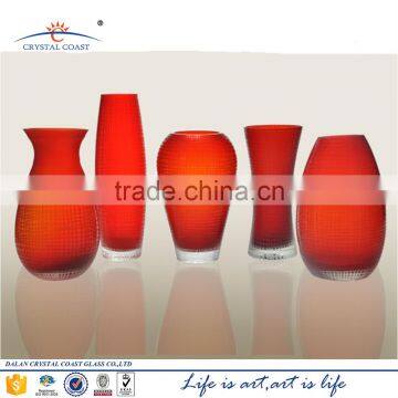 Wholesale mini mosaic glass tube vase factory for flower arrangement