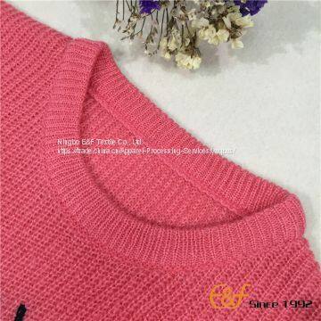 Ordinary Style Girl Sweater With Embroidery photo-4