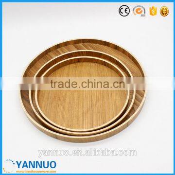 Natural Wooden Tea Dish, Pizza Fruit Tray, Small and Big Wood Plate photo-2