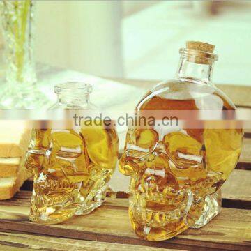 Clear Glass Skull Decanter - Fill It Up W/ Wine, Beer or Liquor, 100/150/380/700 ml photo-4