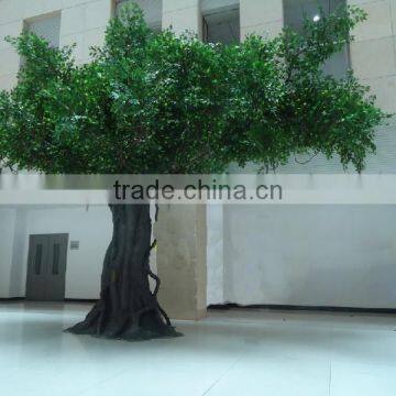 China wholesa decoration tree /outdoor UV proof vivid looking bionic barks ornament artificial ficus tree