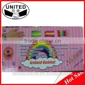 2014 hot sell rubber loom armband balstelset
