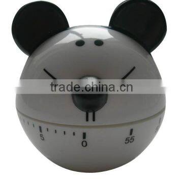 Mickey design plastic kitchen sound timer/mechanical timer