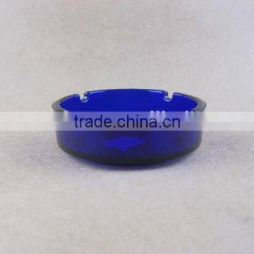 Beautiful Blue Glass Ashtray photo-2