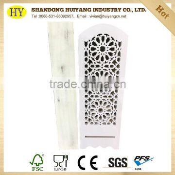 FSC Handmade Folding Wooden Screen Room Divider photo-2