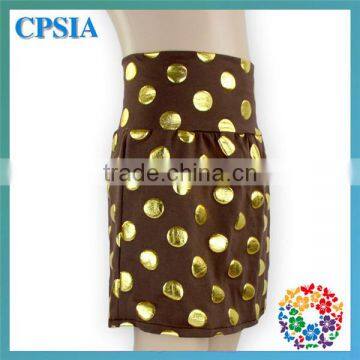 Yellow Fashion Gold Polka Dot Casual Baby Girls Tutu Skirts photo-2