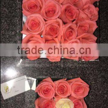 Wholesale Acrylic 25 Flower Packaging Box Clear Rose Flower Box for Gift photo-3