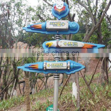 Fiberglass Cartoon Sign Board for Amusement Park Decoration photo-4