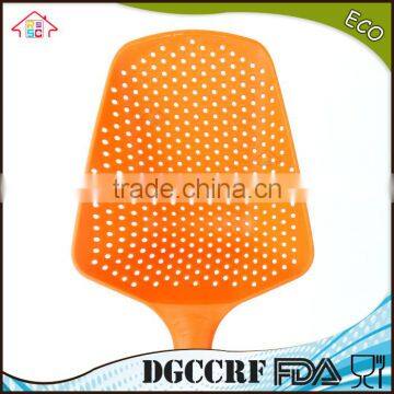 NBRSC High Heat Resistant Large Black Nylon Scoop Colander Slotted Spoon Strainer With Handle photo-6
