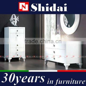 White Leather Bed / Double Bed Frame / Dubai Bed Furniture B904 photo-5