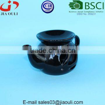 Popular Sales Teapot Shape Tea Light Oil Warmers Ceramic Oil Burner photo-2