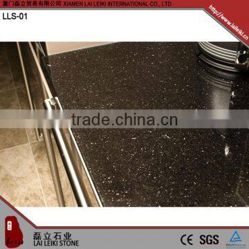 Various Shapes Indian Granite Black Galaxy Black Polished Granite Table Top for Dining photo-6