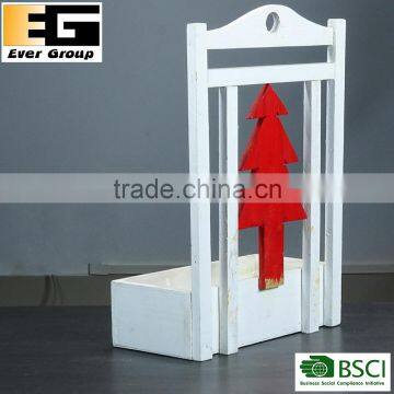 White Wooden Pots Garden and Succulent Plant Pot photo-3