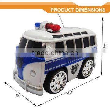 2.4G 2CH Electric Car Remote Control rc Bus Toy With Police Flashlight & Music photo-5