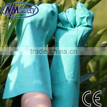 NMSAFETY 15 MIL green nitrile industrial gloves