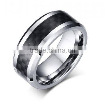 2017 Jewelry Men Black Tungsten Carbide Wedding Rings