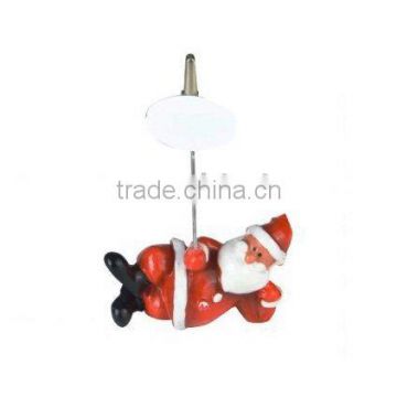 cute name card clip, Santa Claus shape memo clip, clips