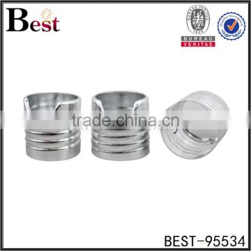 silver aluminum glass bottle cap, wine bottle cap