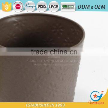 Wholesale Factory Price Garden Embossing Growing Plants in Pots Metal Decor Flower Pot
