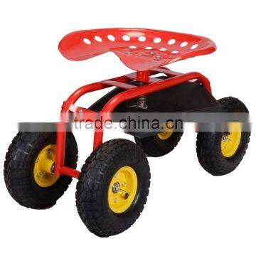 Rolling Garden Cart Work Seat,Garden Seat With Four Wheels,Heavy Duty Truck Seat photo-2