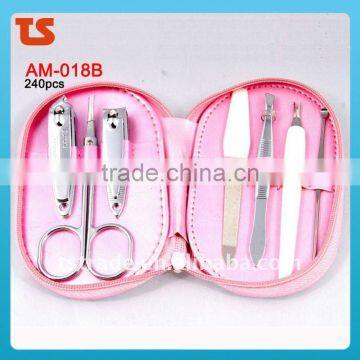 2014 5PC Professional Stainless Steel Nail Manicure Set Tools AM-018B