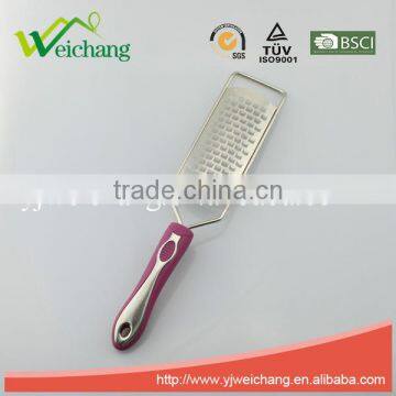 WC-P4304 New product stainless steel ETCHING GRATER grater manual cheese grater vegetable kitchen graters with PP handle