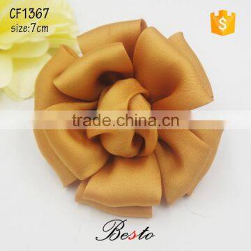 Fashion women satin hair flower accessories for ladies