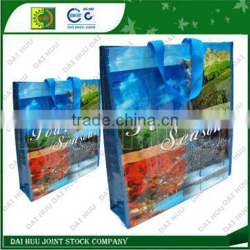 Printed custom PP woven shopping bags packaging bags