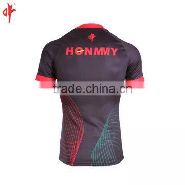 Football Rugby Jerseys,new Collar Plain Black Design photo-3