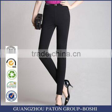 Cotton elastic Leggings Black stretch pants waist slimming leisure slim trousers custom made as your need