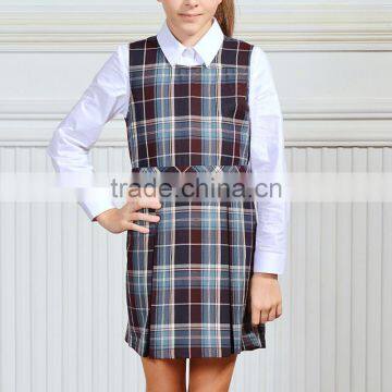 Hot Sale Classic Plaid School Uniform Dress For Girls