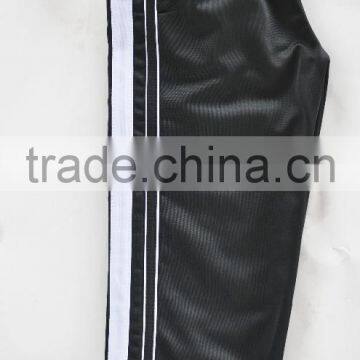 Popular men's 100% polyester tricot pants sport jogging pants