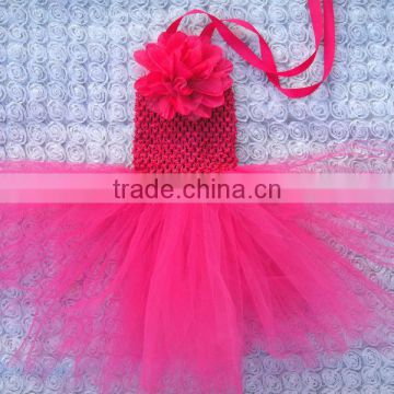 Newest ballet tutu crochet top tutu lined