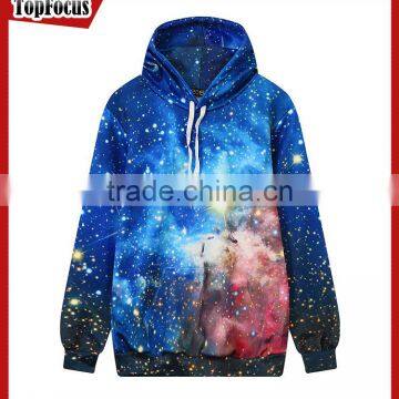 Wholesale Fashion Ladies Custom Sublimation Pull Over Gym Sweatshirt Oversized Cropped Top Hoodie