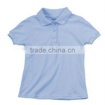 2013 short sleeve school uniforms shirt with T/C pique fabric