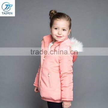 Children Clothes Girls Jacket With Hood Made of Fleece Fabric 2017 Latest Design photo-2